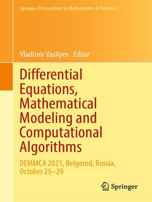 cover image of Differential Equations, Mathematical Modeling and Computational Algorithms
